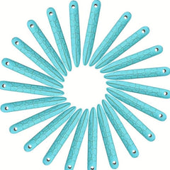 30pcs Gem Beads Charm Smooth Stick Earrings Making DIY Craft Colored Stone Beads