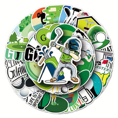 50pcs Golf Graffiti Sports Stickers DIY Waterproof Stickers