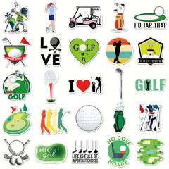 50pcs Golf Graffiti Sports Stickers DIY Waterproof Stickers
