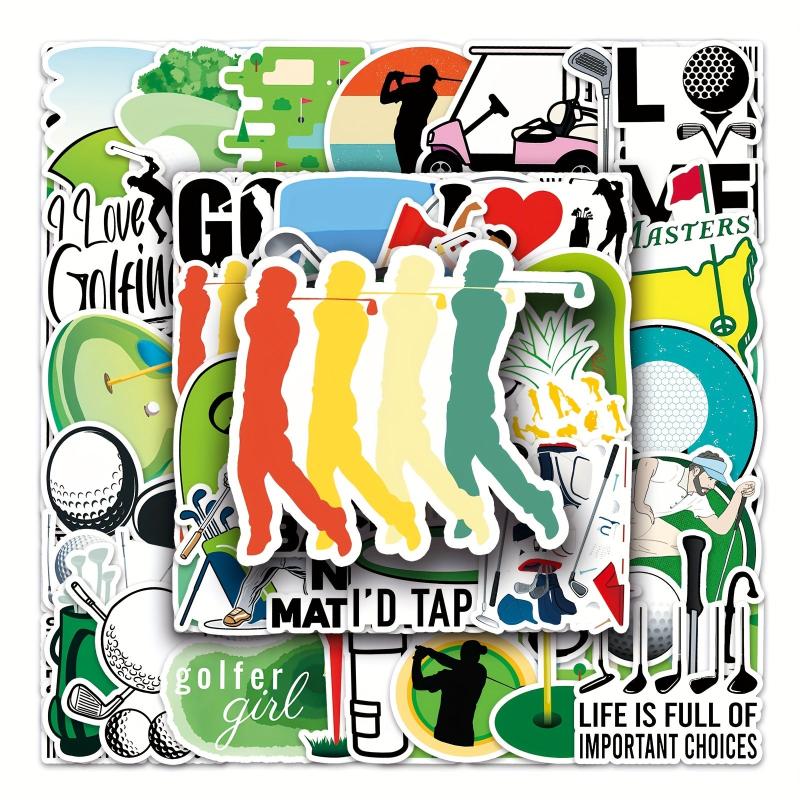 50pcs Golf Graffiti Sports Stickers DIY Waterproof Stickers
