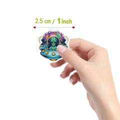 500pcs Cartoon Alien Label Stickers DIY Tape For Phone Computer Wall