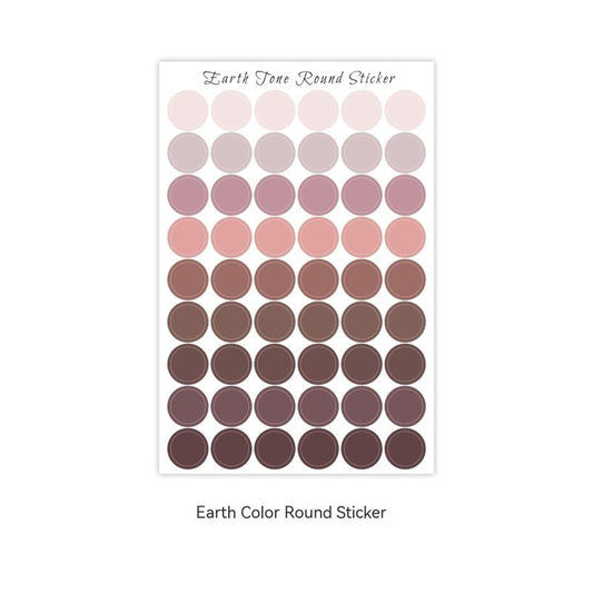 Explosive Round Sticker Salt Line Morandi Decoration Card Seal Hand Account Dot