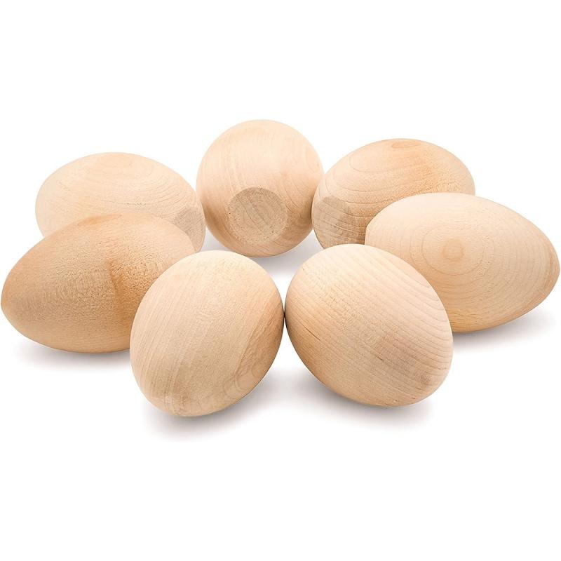 2pcs DIY Wooden Bird Egg Painting Toys