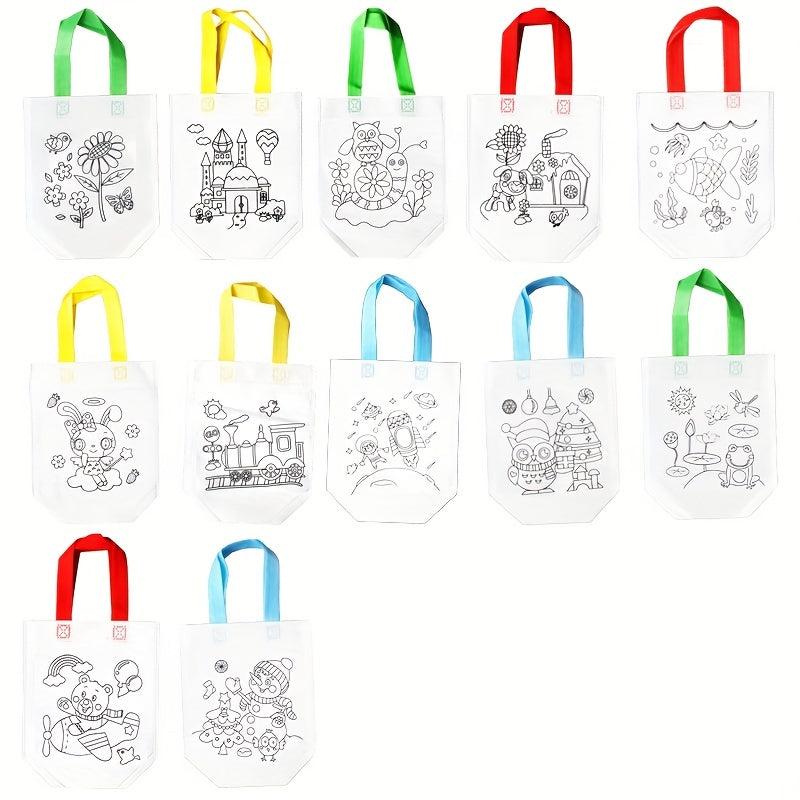 Graffiti Bag With Markers for Children Arts Crafts