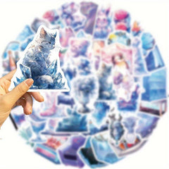 50pcs Ice And Snow World Waterproof Stickers for Cup Guitar Luggage Phone Case