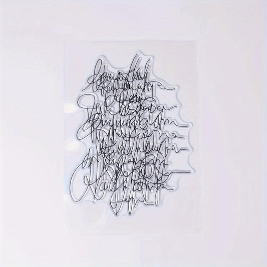Art Words Clear Stamps For Holiday Card Making Decoration