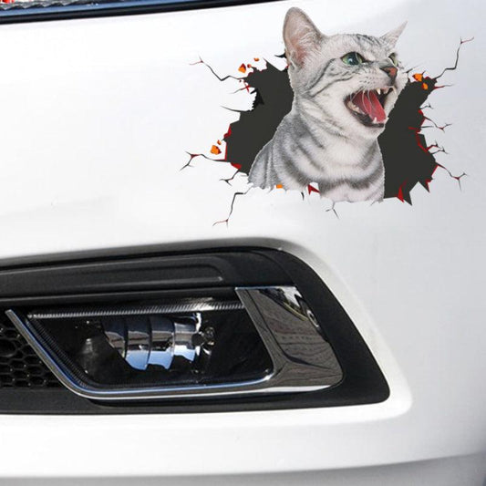 3D Simulation Cat Creative Car Sticker Dog Glass Car Sticker