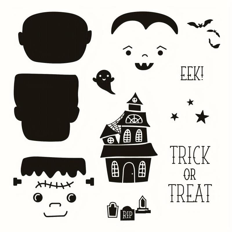 Halloween Metal Cutting Dies And Stamp For Scrapbooking