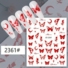 Animal Print Nail Sticker Self-adhesive DIY Disposable Use