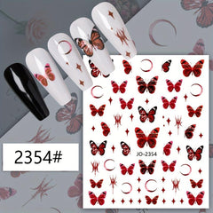 Animal Print Nail Sticker Self-adhesive DIY Disposable Use