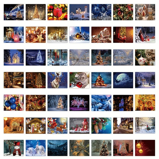 50pcs Funny Christmas Stickers for Water Bottles Decal Pack