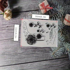 Plant Theme Stamp Set for DIY Handmade Cards