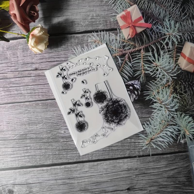 Plant Theme Stamp Set for DIY Handmade Cards