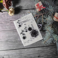 Plant Theme Stamp Set for DIY Handmade Cards