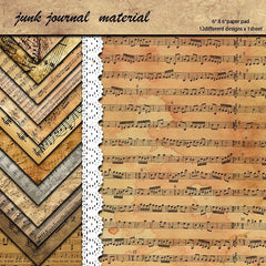 12pcs Retro Paper Journal Decoration Diy Crafts Stationery Arts