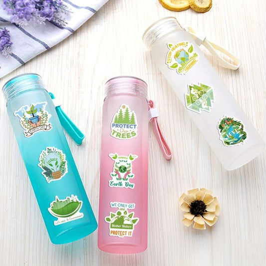 50pcs Eco-Friendly Stickers for Water Bottles Laptop Car Phone Bicycle Guitar
