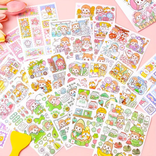 Lizi Jun Sticker Pack - Cartoon Hand Account Decoration