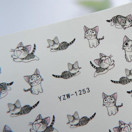 1 Sheet Cat Expression Sticker & Decoration