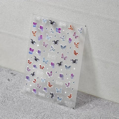 1pc Butterfly Laser Thin Model Butterfly Nail Sticker
