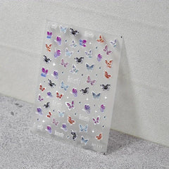 1pc Butterfly Laser Thin Model Butterfly Nail Sticker