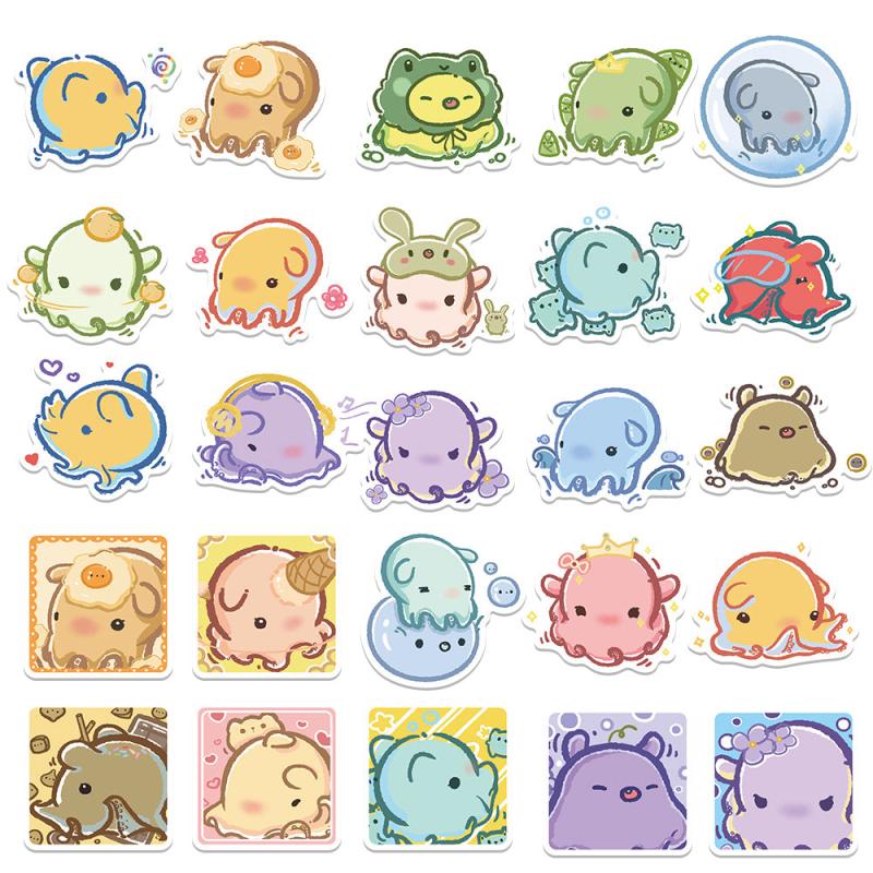 50sheets Mock Elephant Cable Sticker Notepad Non-slip Waterproof Decor