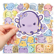 50sheets Mock Elephant Cable Sticker Notepad Non-slip Waterproof Decor