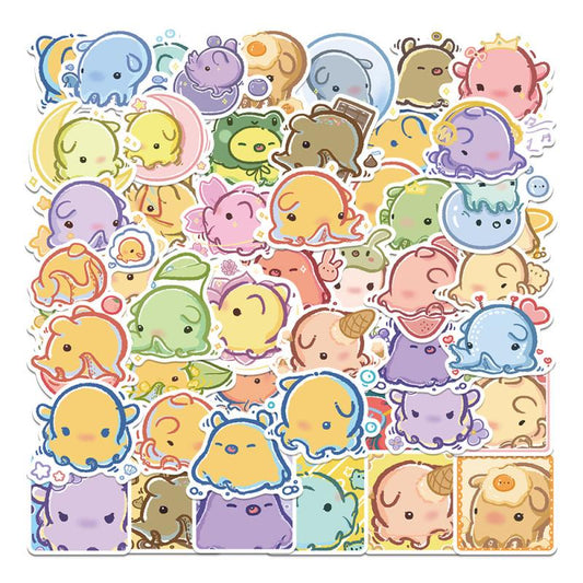 50sheets Mock Elephant Cable Sticker Notepad Non-slip Waterproof Decor