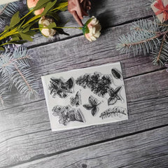 Plant Theme Stamp for DIY Handmade Cards Making