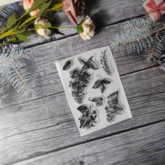 Plant Theme Stamp for DIY Handmade Cards Making