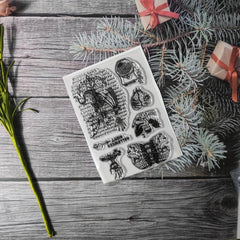 Character Theme Stamp for DIY Hand Account Card Making
