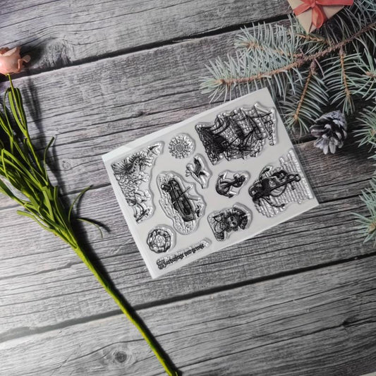 Character Theme Stamp Set for DIY Card Making