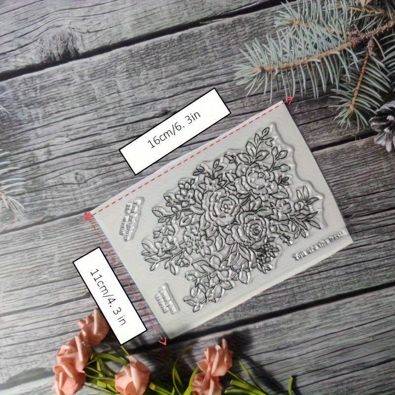 Flower Theme Stamp for DIY Hand Account Card Making