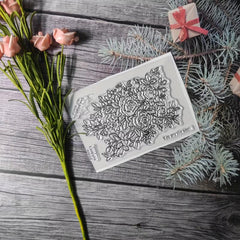 Flower Theme Stamp DIY Hand Account Card Making