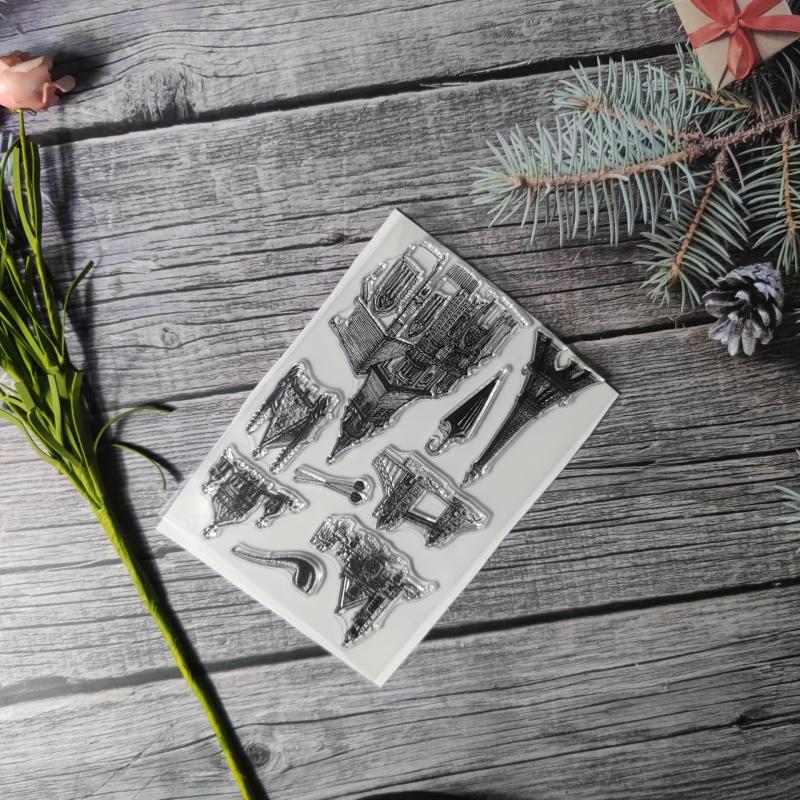 Architectural Theme Stamp Set for DIY Card Making