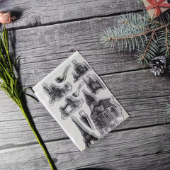 Architectural Theme Stamp Set for DIY Card Making