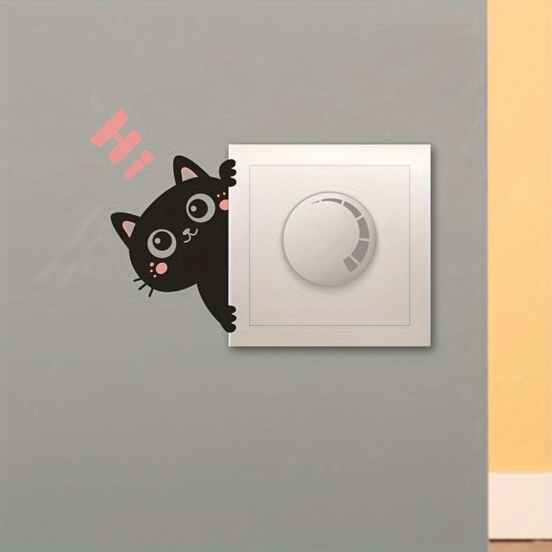 Cat Wall Sticker Living Room & Bedroom Switch Sticker