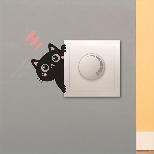 Cat Wall Sticker Living Room & Bedroom Switch Sticker