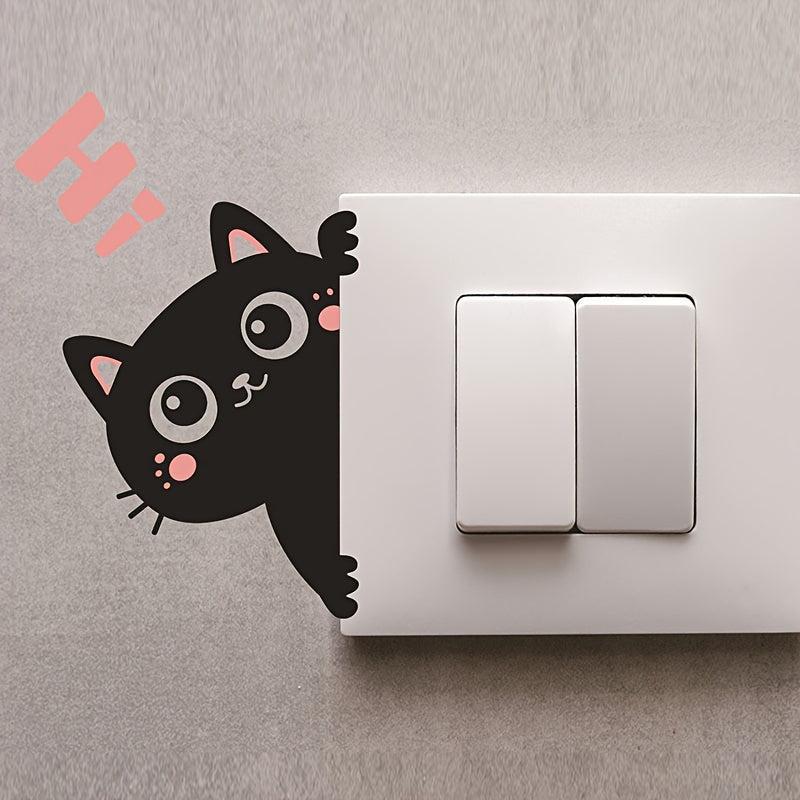 Cat Wall Sticker Living Room & Bedroom Switch Sticker