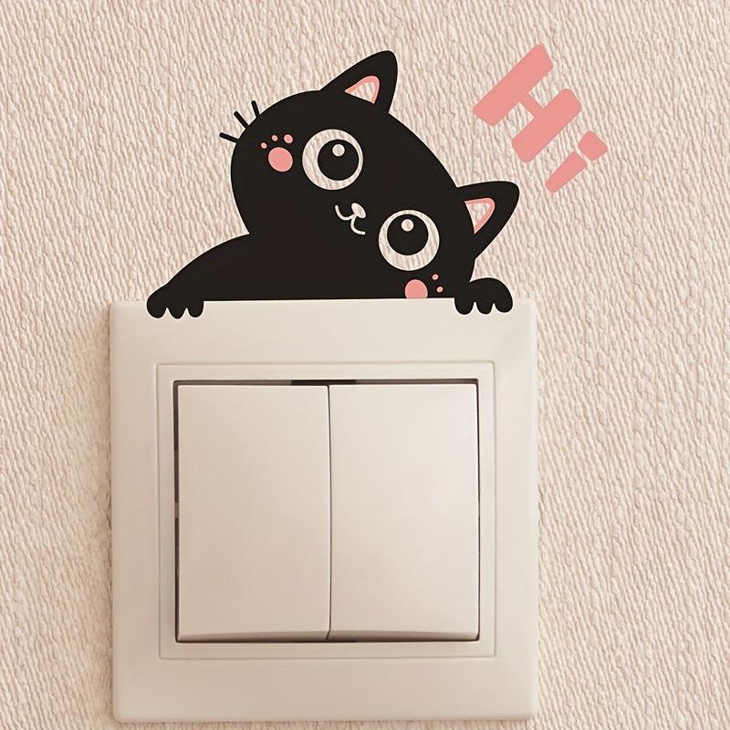 Cat Wall Sticker Living Room & Bedroom Switch Sticker