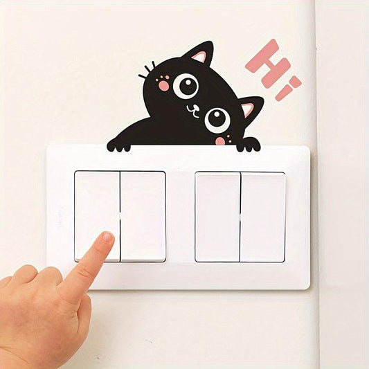 Cat Wall Sticker Living Room & Bedroom Switch Sticker