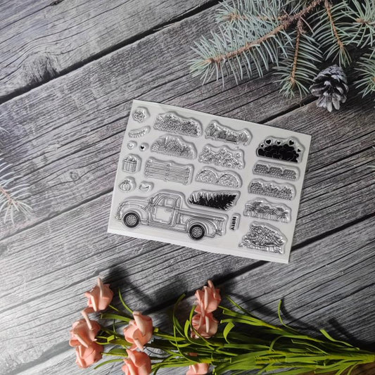 Plant Theme Stamp For DIY Hand Account Card Making