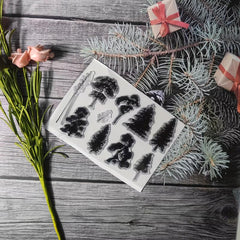 Plant Theme Stamp for Card Making DIY