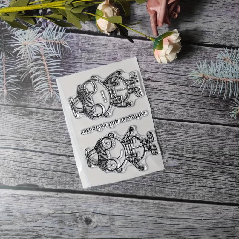 Character Theme Stamp Set for DIY Hand Account Card Making