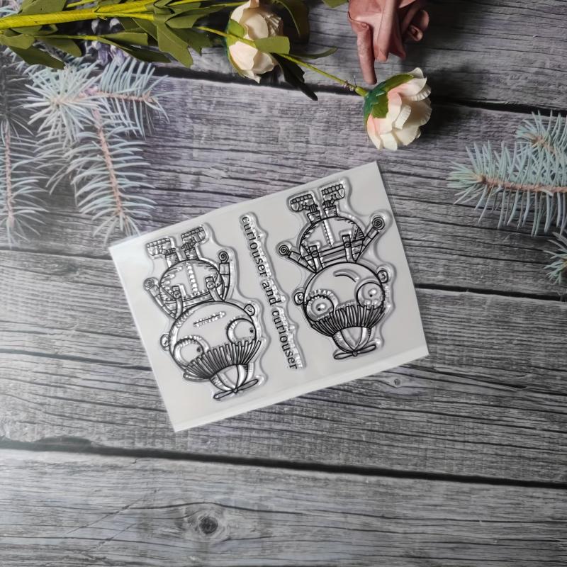 Character Theme Stamp Set for DIY Hand Account Card Making