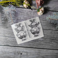 Character Theme Stamp Set for DIY Hand Account Card Making