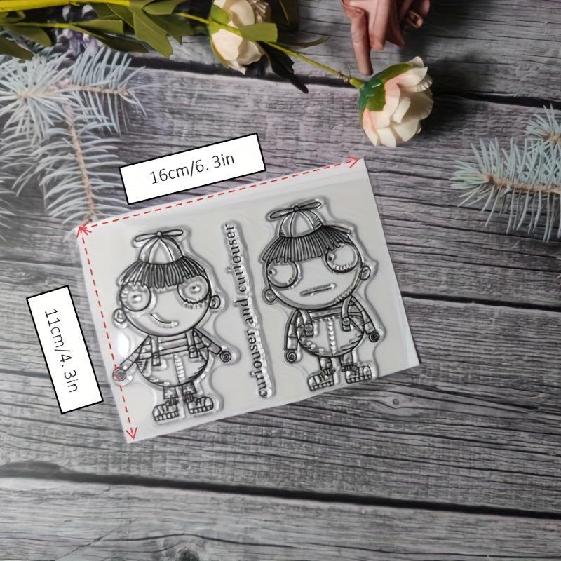 Character Theme Stamp Set for DIY Hand Account Card Making