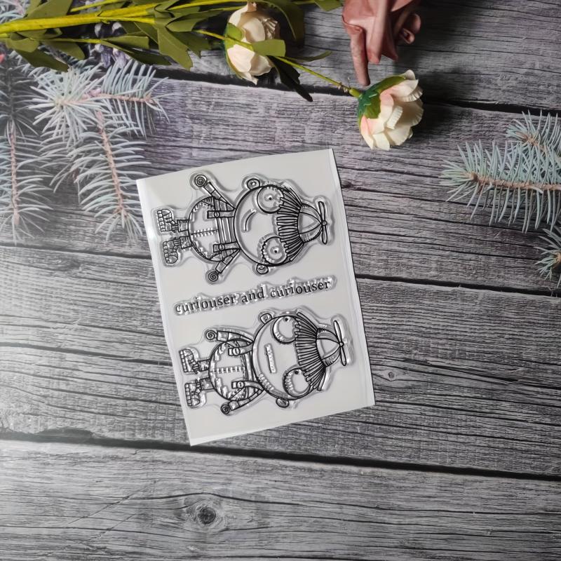 Character Theme Stamp Set for DIY Hand Account Card Making