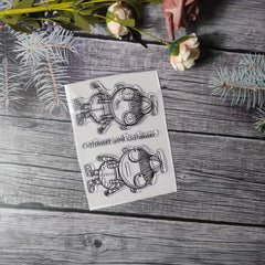 Character Theme Stamp Set for DIY Hand Account Card Making