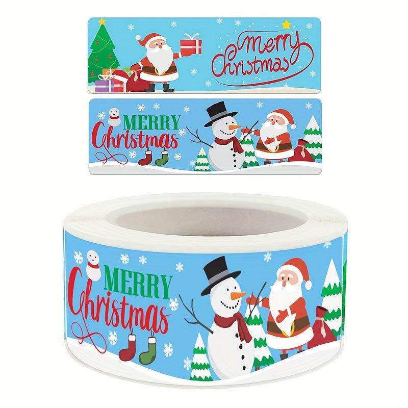 Red Christmas Strip Seal Sticker Packaging Paper