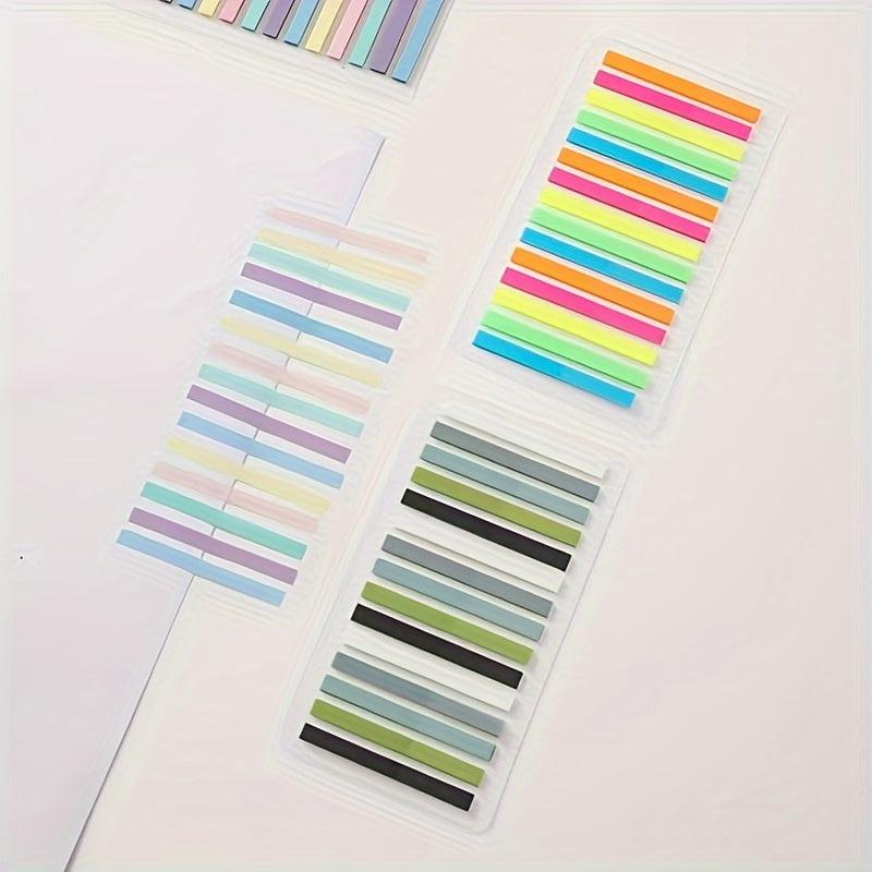 300pcs Transparent Fluorescent Index Sticky Notes Set